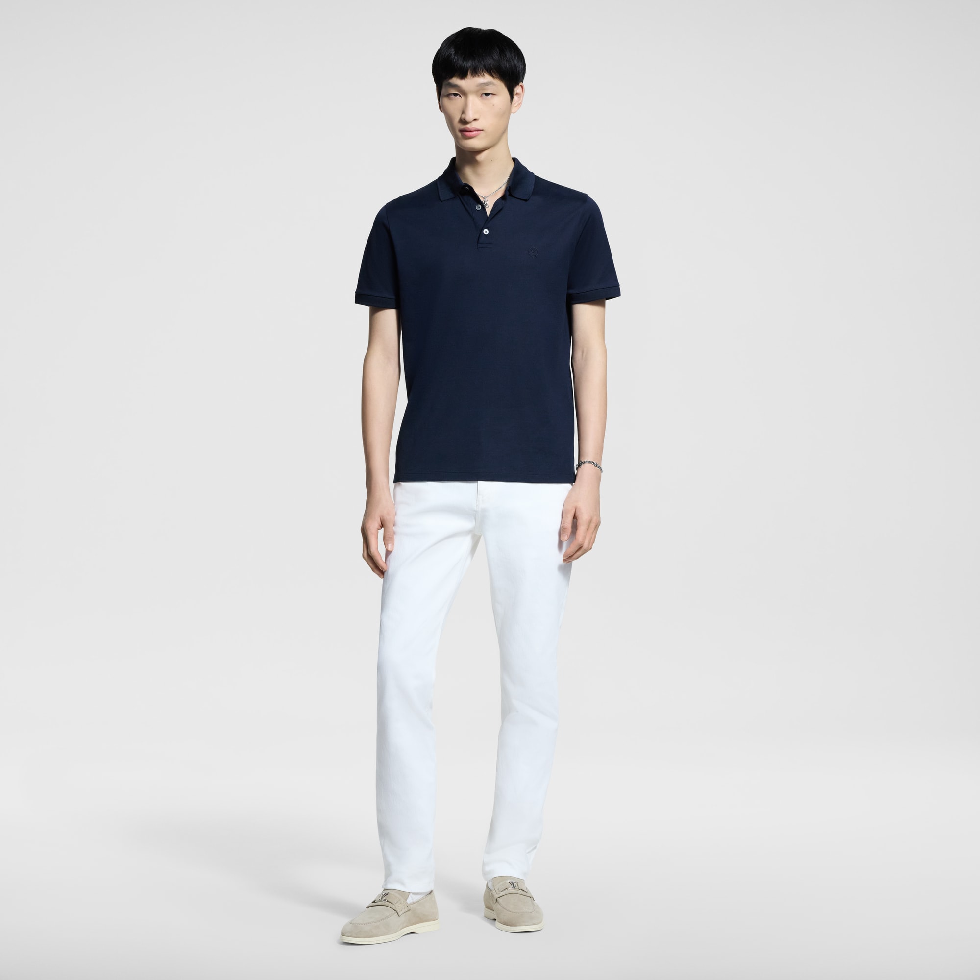 LOUIS VUITTON ホワイト スリムフィットパンツ Slim Stretch Denim Pants - Men - Ready-to-Wear | LOUIS VUITTON ®